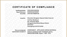 热烈祝贺东佳信集团顺利通过美国UL认证